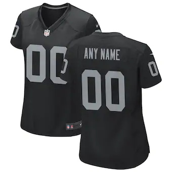 womens nike black las vegas raiders custom game jersey_pi38